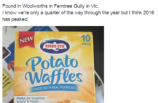 Irish people have been reporting 'sightings' of potato waffles across Australia