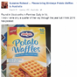 Irish people have been reporting 'sightings' of potato waffles across Australia