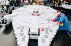 The galaxy's biggest Lego Millennium Falcon was built for Star Wars Day