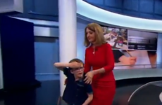 Take a break to watch this BBC presenter stop a live broadcast to bring a young guest to the toilet