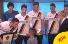 Robbie Keane surprised an adorable little kid on the Ellen Show