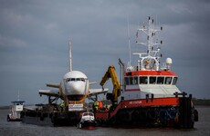 A Boeing 767 has almost landed at a glamping site in Sligo - by barge