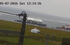 Almost there: Boeing 767 has just about landed ashore in Sligo