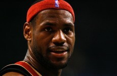 WATCH: LeBron's awkward post-dunk celebration