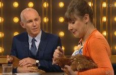 These two chickens were the stars of the Ray D'Arcy Show last night
