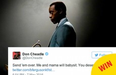 Don Cheadle offered to babysit for this Dublin mam so she can see his new film