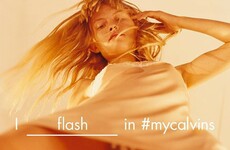 This new Calvin Klein ad features an upskirt photo and people are outraged