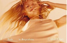 Model defends controversial 'upskirt' Calvin Klein ad