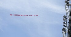 Sunderland fans fly banner taunting relegated Newcastle over St James' Park