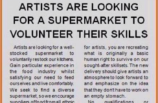 This artist had the best response to a supermarket's controversial 'volunteer artist' ad