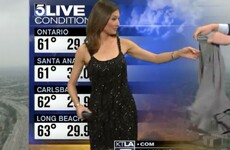 Weather forecaster plays down being made cover the dress she was wearing live on air