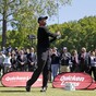 Tiger Woods hit some golf balls in public for the first time in months - it did not go well