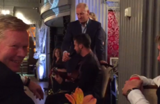 Shane Long performs his own version of My Way at Southampton's awards night