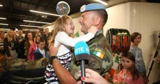 Emotional scenes as 190 Irish troops return home after 6 months in Lebanon