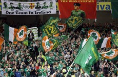 Davy Keogh says hello! A brief history of Irish flags on tour