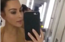 Kim Kardashian took a pregnancy test in an airplane jacks and put it on Snapchat... it's the Dredge