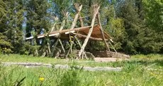 Students in Mayo built this impressive outdoor classroom