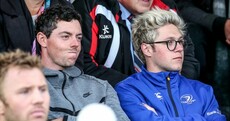Snapshot: Rory McIlroy takes a break from the Irish Open to attend Leinster-Ulster