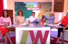 This actor completely snotted himself trying to walk in heels on live TV