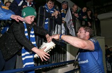 One lucky Leinster fan left the RDS with Jamie Heaslip's boots tonight