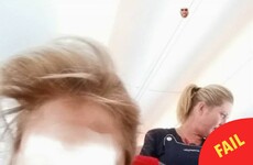 When this woman tried to face swap with an air hostess it didn't work out at all