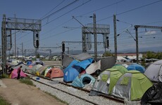 Greek police evacuating refugee camp containing over 8,000 people