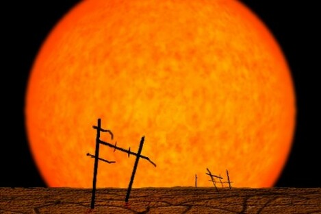 Thankfully, the Earth will likely be abandoned by the time the sun expands and grows into a Red Giant.