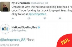 This guy called out America's Spelling Bee on Twitter and it went horribly wrong
