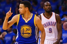 Thompson, Curry help Warriors stay alive