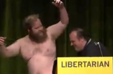 'We could use a little bit of fun' - Libertarian Party chairman nominee strips at party convention