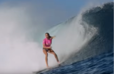 Inspirational one-armed surfer Bethany Hamilton claimed third in a pro event last night