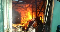 Firefighters battle industrial blaze in Dublin