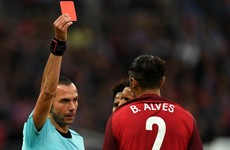 Alves apologises for horror head-high challenge on Kane