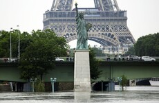 After reaching near-record heights, the River Seine has begun to recede