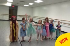 A little girl dressed up as a hot dog instead of a princess and it was the best