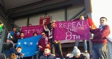 Supporters hold strong after football fan is banned from Galway ground for pro-choice banner