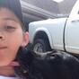 This little boy was caught secretly hugging his neighbour's dog after his own passed away