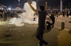 French police set off teargas to disperse English hooligans in Marseille
