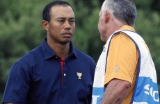 Shake on it... Tiger and Steve Williams face off at President's Cup