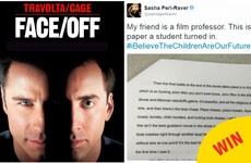 This film student's passionate review of Face/Off is how all college essays should be