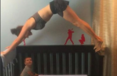 This mam did yoga on her baby's cot and people weren't happy