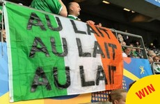 Some of the flags displayed by Irish fans in Paris tonight were pure genius