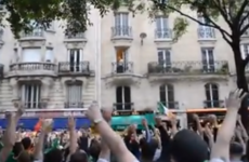 Irish fans found a new idol in this unsuspecting man on a Paris balcony