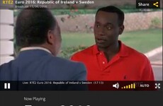 RTÉ Player showed Cool Runnings during the match yesterday, and people were raging