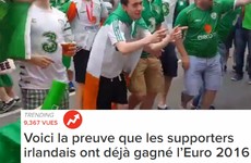 French people have completely fallen in love with Irish fans at the Euros