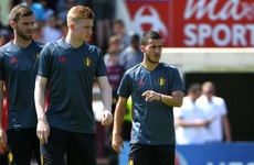 Belgium boss hopes to have De Bruyne and Hazard back training today