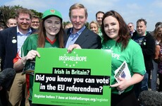 Enda's off to Britain to ask them to stay in the EU