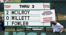 Shane Lowry best of the Irish at US Open as thunderstorms wreak havoc during first round