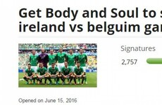 Body & Soul will screen tomorrow's Ireland match after thousands of fans signed a petition