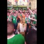 This French girl was treated to a romantic serenade by hundreds of Irish lads in Bordeaux